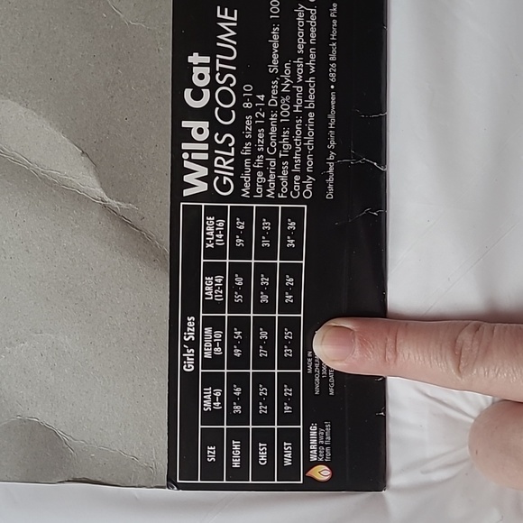 EUC Spirit Halloween🎃 Girls' Wild Cat Costume, Med. 8-10 🐆 Cute Leopard Outfit - Picture 5 of 16